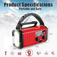 Aivica 10000mAh Emergency Crank Radio — image 5