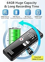 Crosseagle SK601 64GB Digital Voice Activated Recorder — image 3