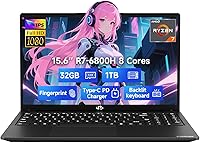 NIMO N155L 15.6″ Gaming Laptop, AMD Ryzen 7 6800H, 32GB RAM, 1TB SSD — image 1