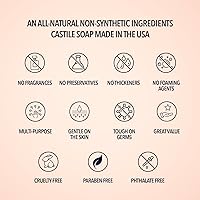 La Almona Pure Castile Liquid Soap Unscented 1 Gallon — image 6