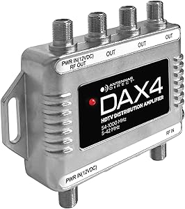 Antennas Direct DAX4 4-Output TV Antenna Distribution Amplifier Review