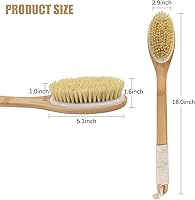 OWIIZI Back Scrubber Brush with Bamboo Handle — image 4