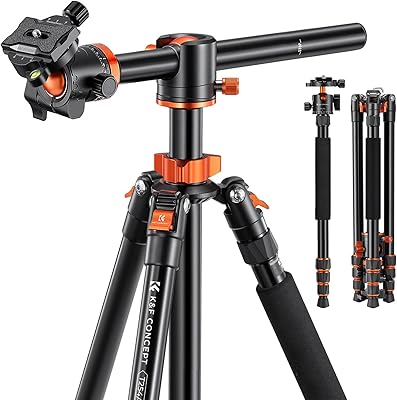 K&F Concept 74-inch Camera Tripod T254A6+BH-28L