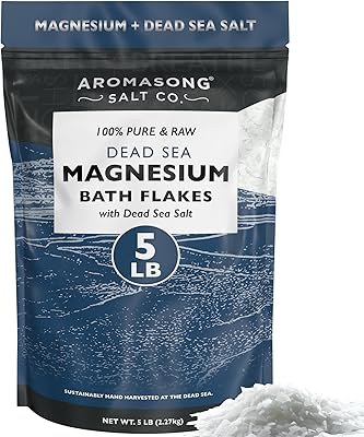 Aromasong Raw Magnesium Flakes + Dead Sea Salt 5 Lb