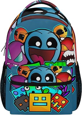 ELENAYAH Geometry Old School Gaming Backpack