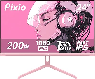 Pixio PX248 Wave Pink 24-inch 200Hz Gaming Monitor