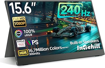Intehill 240Hz Portable Gaming Monitor 15.6-inch