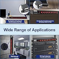 CENTROPOWER 1U PDU Horizontal Rackmount Power Strip — image 4