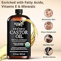 SoulSpa Pure Organic Castor Oil 16 fl oz — image 4