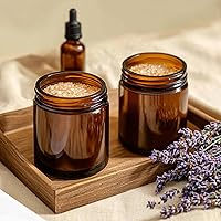 KEYWING 30Pack Amber Glass Jars 8oz — image 5