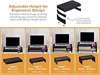 Bostitch Konnect Adjustable Monitor Riser with Drawer & Phone Holder — image 2