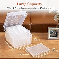 Lifewit 5x7 Photo Storage Box with 9 Inner Containers — image 2