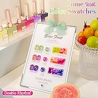 Double Rhythm Gel Nail Polish Set of 6 - Glass Rose Pink Green-T6-48 — image 2