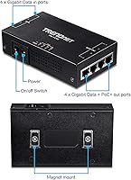 TRENDnet TPE-147GI 65W 4-Port Gigabit PoE+ Injector — image 6