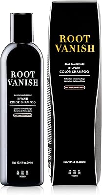 KIWABI Hair Color Shampoo for Gray Coverage – Dark Brown