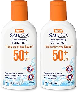 Safe Sea Jellyfish Sting-Blocking Sunscreen SPF 50+ 4oz (Pack of 2) Review