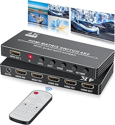BolAAzuL HDMI Multiviewer 4x2