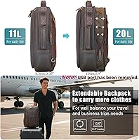 Masa Kawa Leather 15.6″ Laptop Backpack for Men — image 3