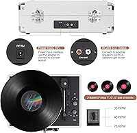 DIGITNOW Vinyl Record Player M422 White — image 3