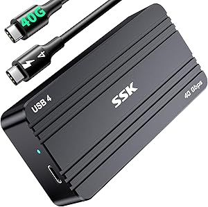SSK M.2 NVMe SSD Enclosure 40Gbps USB4, 8TB Review