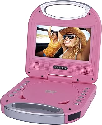 Sylvania SDVD7049-PINK Portable DVD Player 7-inch