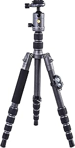 Vanguard VEO3GO265HCB Compact Carbon Fiber Travel Tripod