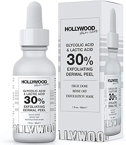 HOLLYWOOD Glycolic Acid Professional Chemical Peel for Face Review