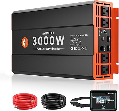 Homkeep 3000W Pure Sine Wave Power Inverter