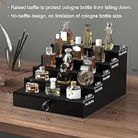 upcessory Cologne Organizer for Men, 5 Tier Black Shelf — image 5