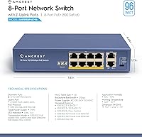 Amcrest 8-Port POE+ Switch 96W — image 4