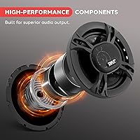 Pyle PL613BK 6.5-Inch 3-Way Triaxial Car Stereo Speakers — image 4