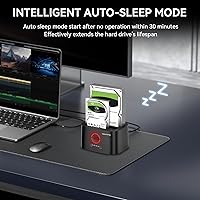 Cenmate Dual Bay Hard Drive Docking Station with Offline Clone 18TB Support — image 7