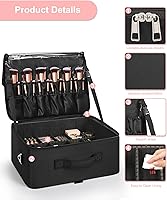 Relavel Extra Large Makeup Case with Shoulder Strap — image 8