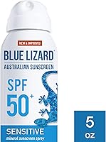 Blue Lizard Sensitive Mineral Sunscreen Spray SPF 50+, 5 fl oz (Pack of 2) — image 6