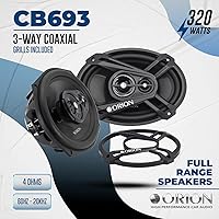 ORION Cobalt Series CB693 6x9″ 3-Way Coaxial Car Speakers — image 2
