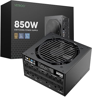 Vetroo 850W Power Supply 80 Plus Gold Full Modular