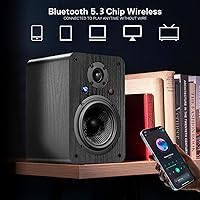 LONPOO LP42 Bluetooth Bookshelf Speakers — image 3