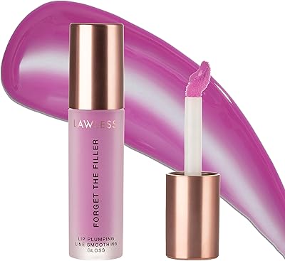 Lawless Forget The Filler Lip Plumper Line Gloss, Violet Bloom