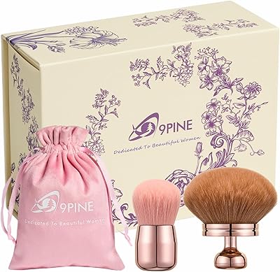 9PINE 2-Piece Luxury Kabuki Brush Set