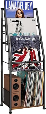 Cottage Charm 3-Tier Vinyl Record Storage Rack