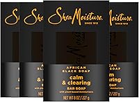 SheaMoisture African Black Soap Calm & Clear Bar Soap 8oz 4-Count — image 1