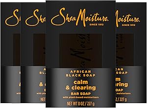 SheaMoisture African Black Soap Calm & Clear Bar Soap 8oz 4-Count Review