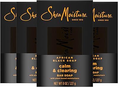 SheaMoisture African Black Soap Calm & Clear Bar Soap 8oz 4-Count