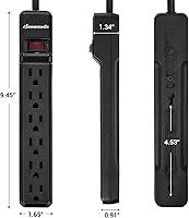DEWENWILS 25FT Power Strip Surge Protector — image 7