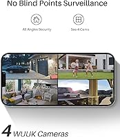 WUUK 2K Solar Security Cameras Wireless Outdoor 2-Cam Kit — image 4