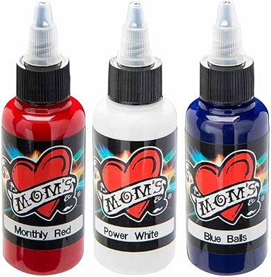 Millennium Mom's Tattoo Ink Set - Red White Blue 1/2 oz