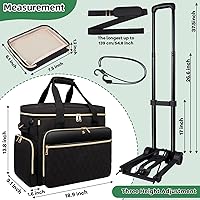 SIYNPAV Rolling Teacher Bag with Accordion File Organizer — image 7