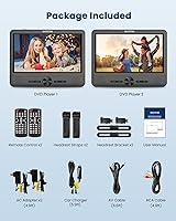 WONNIE 10-Inch Dual Screen Car DVD Player — image 8