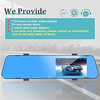 NHOPEEW 4.5 Inch Rear View Mirror Camera with 64GB TF Card — image 7