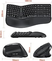 MEETION DirectorC Ergonomic Wireless Keyboard and Vertical Mouse — image 5
